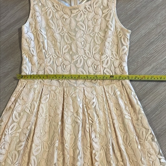 Anthropologie Comme Toi Women’s Dress Small Pink Ditsy Floral Lace Girlhoodcore - Picture 12 of 14